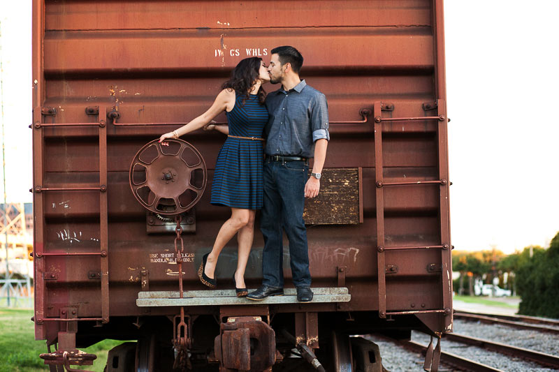 Nalita And Daniel Engagement Session In Addison Circle With Train 16
