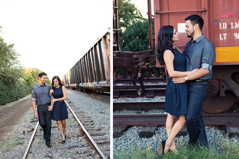 Nalita And Daniel Engagement Session In Addison Circle With Train 17