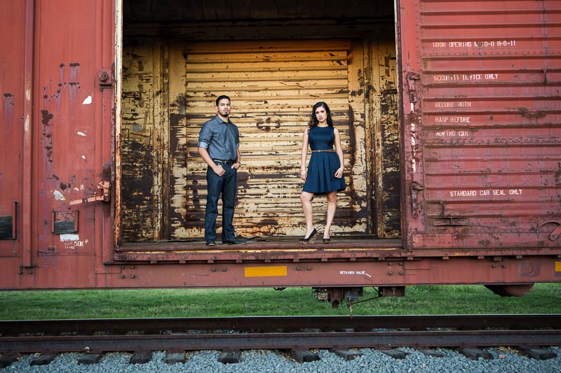 Nalita And Daniel Engagement Session In Addison Circle With Train 18