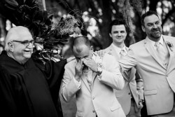 Destrehan Plantation Groom Crying When He First Sees Bride