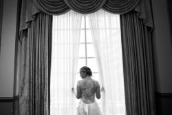 Bridal Portrait Window Melrose Hotel