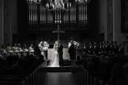 Bride And Groom Kiss University Park Methodist Church Dallas