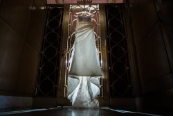 Dramatic Photo Wedding Dress Hanging Christ The King Church In Dallas