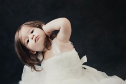Dreamy Toddler In White Dress By Fort Worth Photographer
