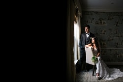 Window Light Dallas Bride And Groom Portrait Rosewood Mansion At Turtle Creek